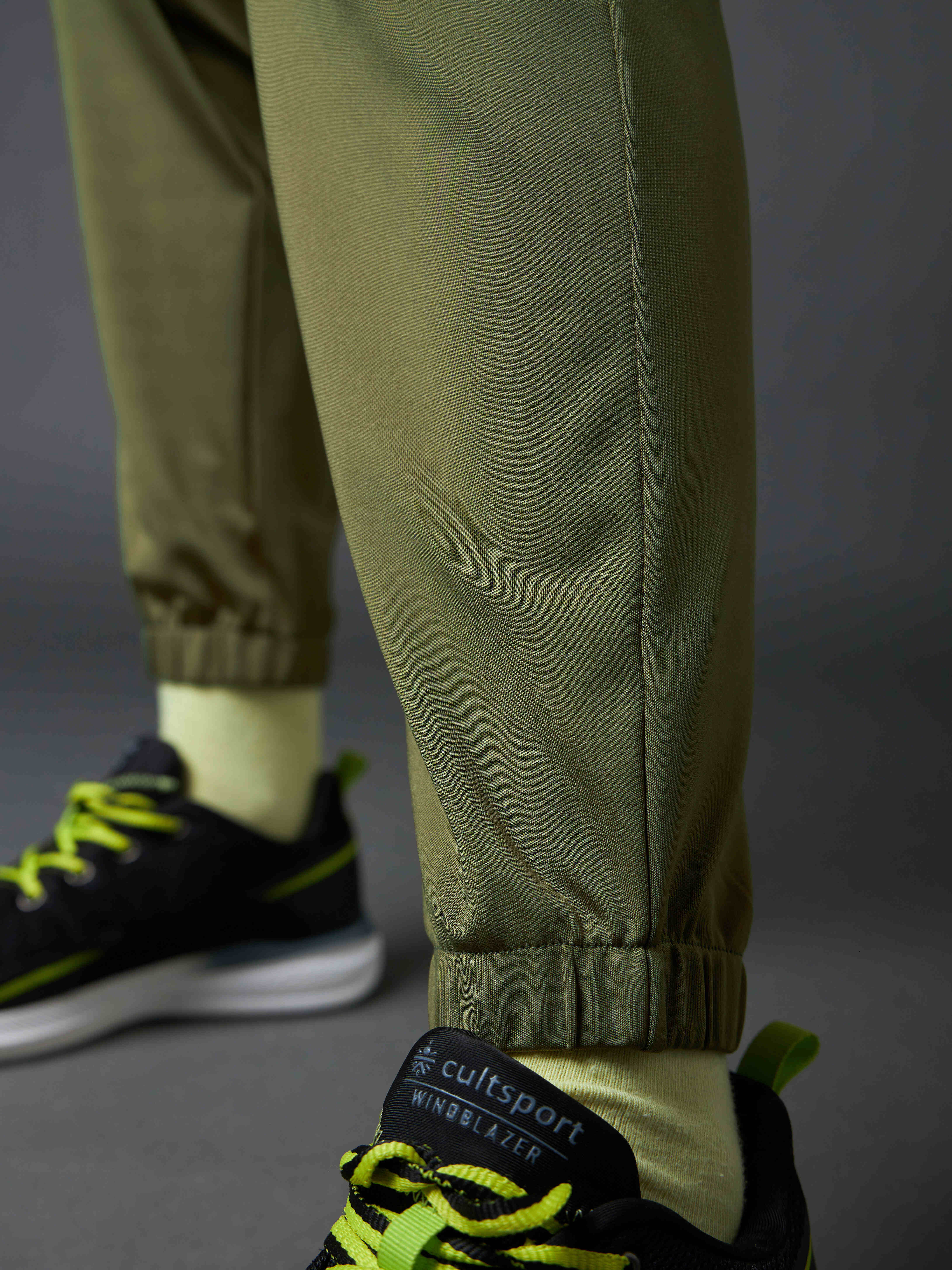 Women's Olive Iconic Running Joggers