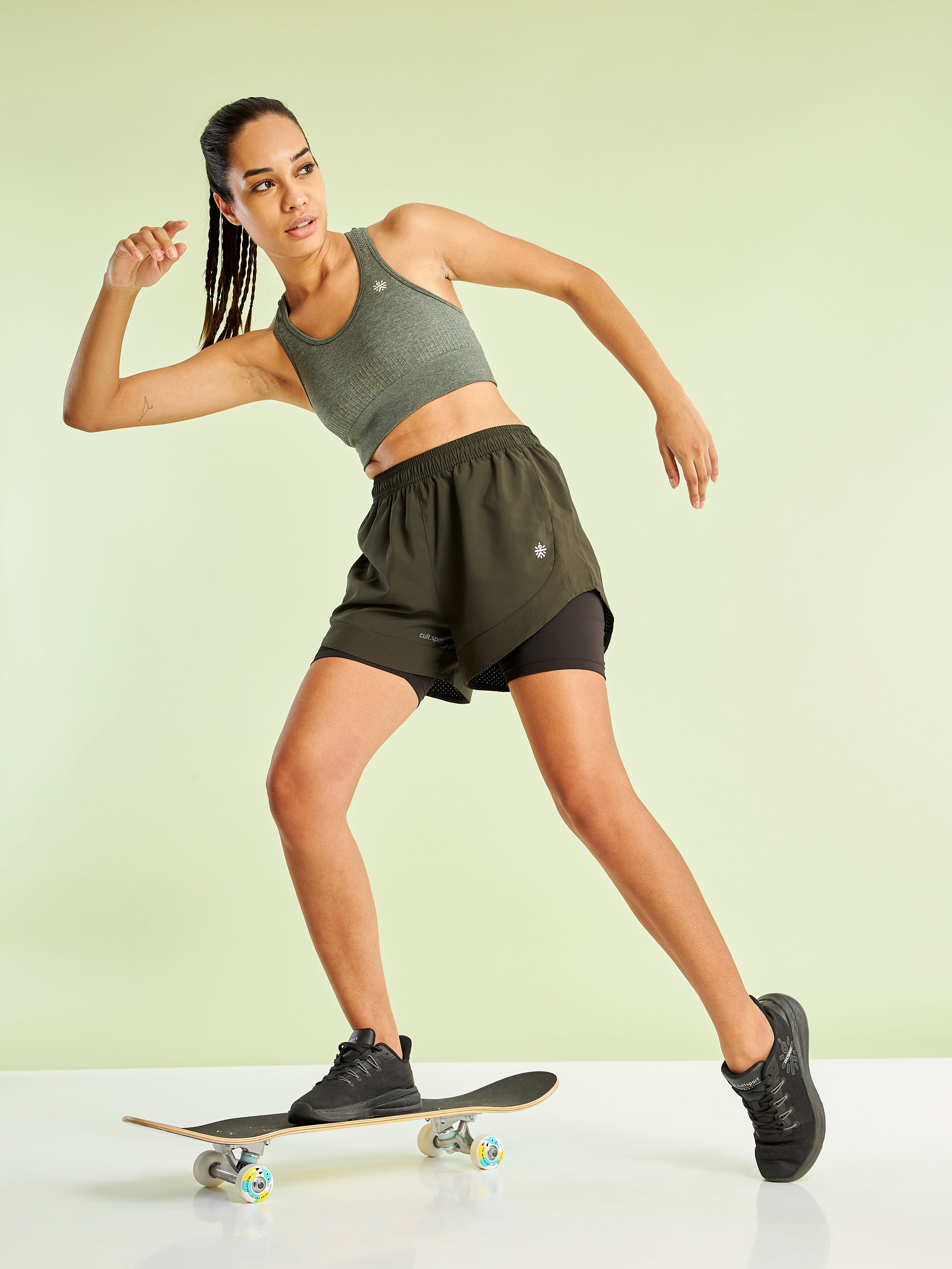 Running Shorts with Inner Tights