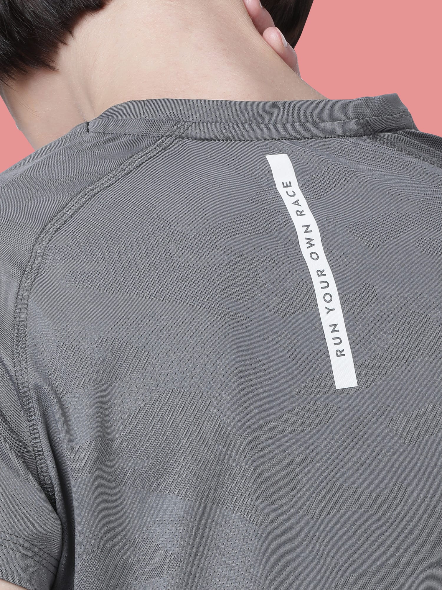 Vital Track Grey Running Relaxed Tee