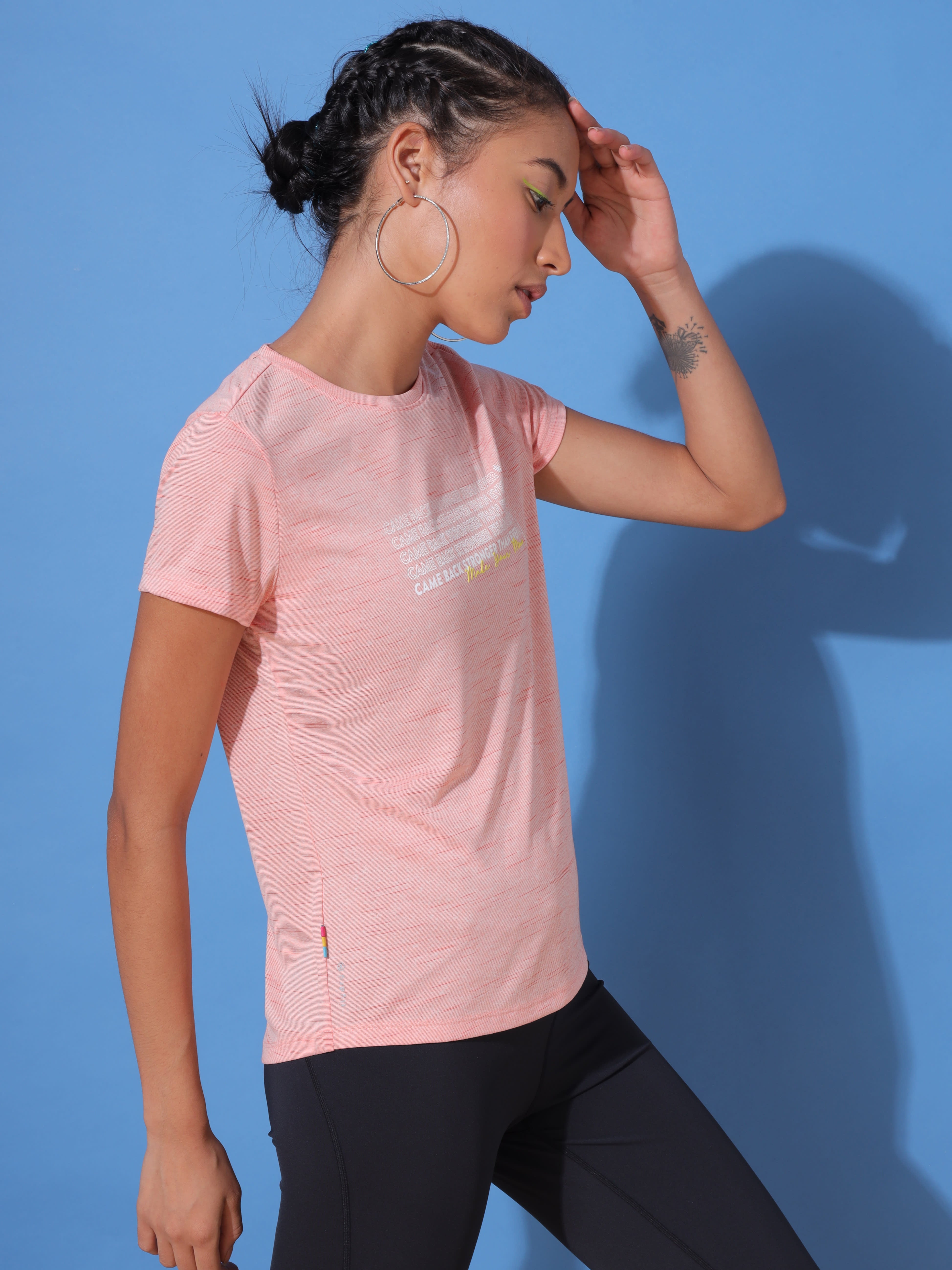 Graphic Print Workout T-shirt