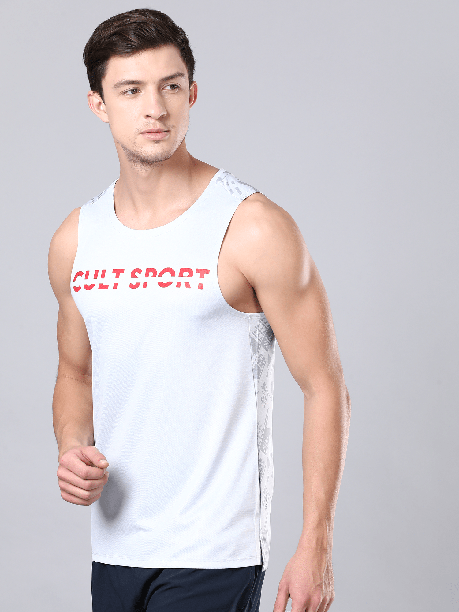 Dugout Houndstooth Grey Tank