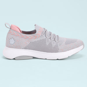 cult EZ+ Stride Women's Walking Shoes - Ash Grey/Peach