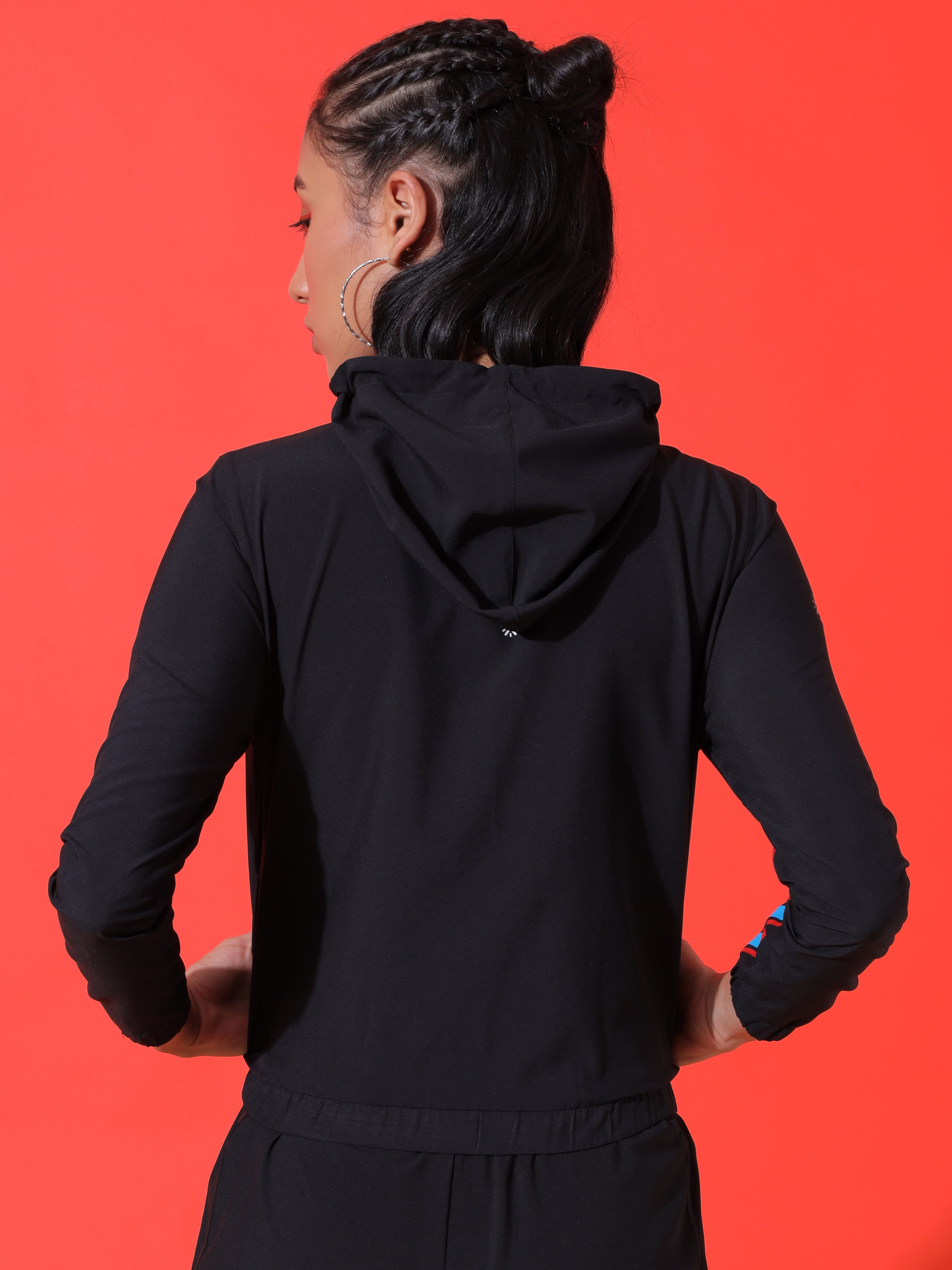 Stripe Print Layer On Jacket