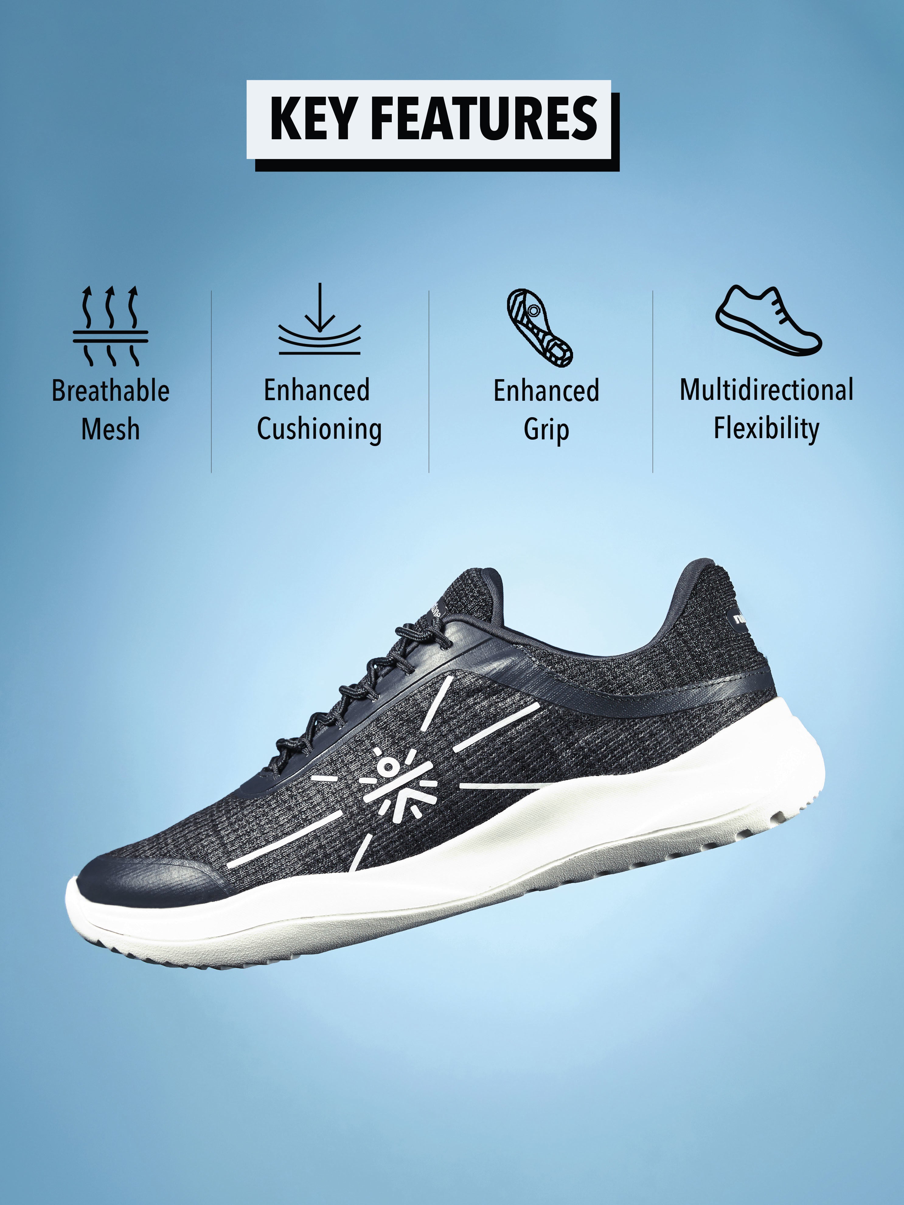 cult Dartin Men Running Shoes - Dark Grey