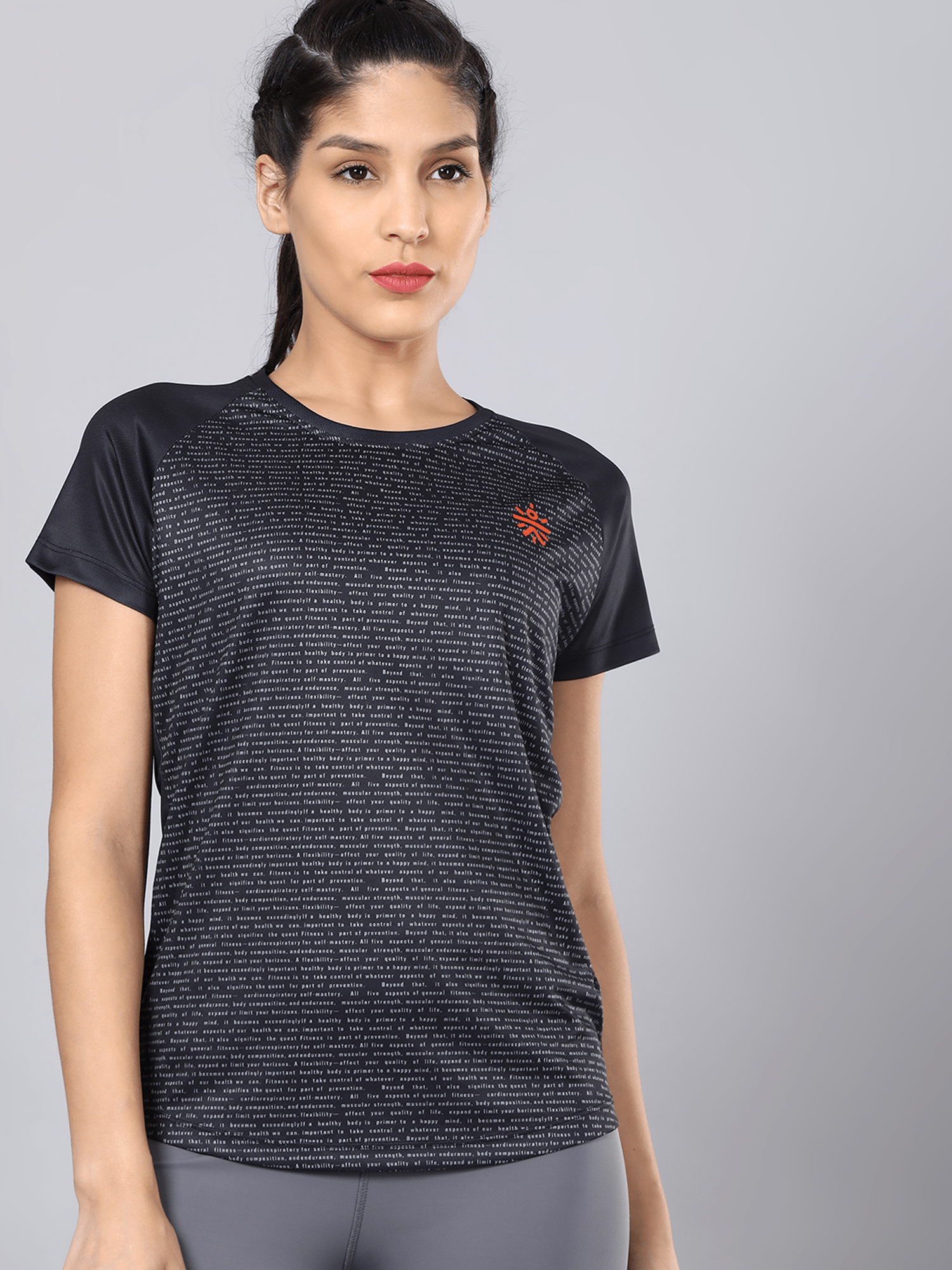Code Sprint Black Slim Training Tee