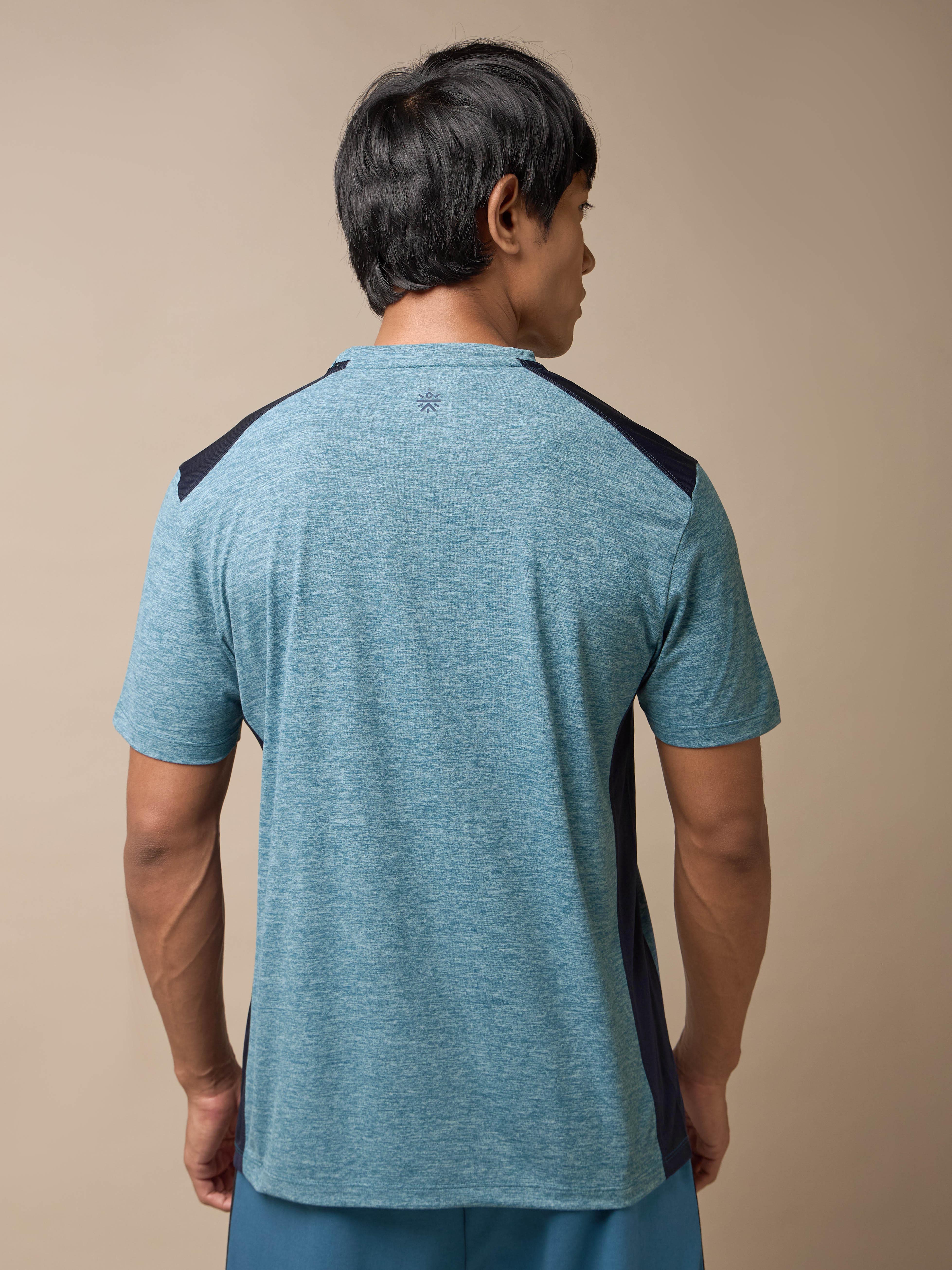 Men's Amp Up Performance Blue Comfortech T-shirt