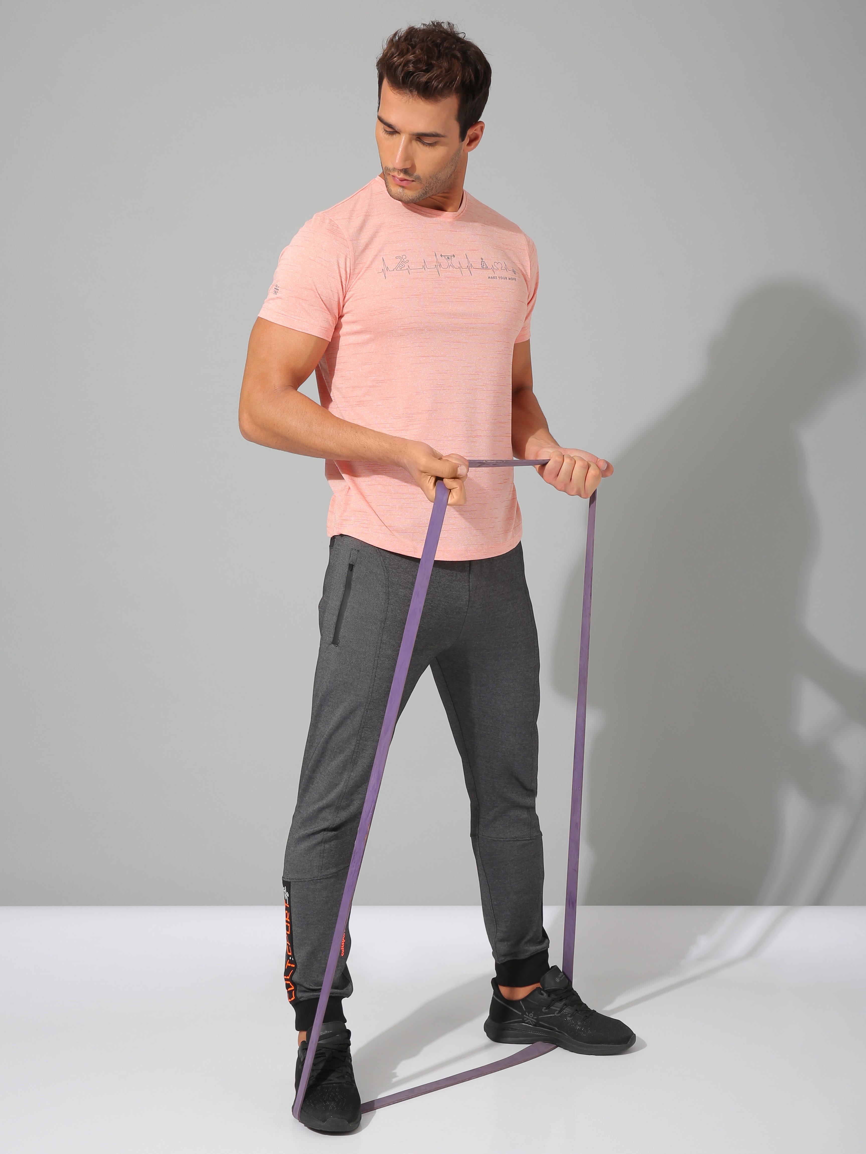 Graphic Print Workout T-shirt