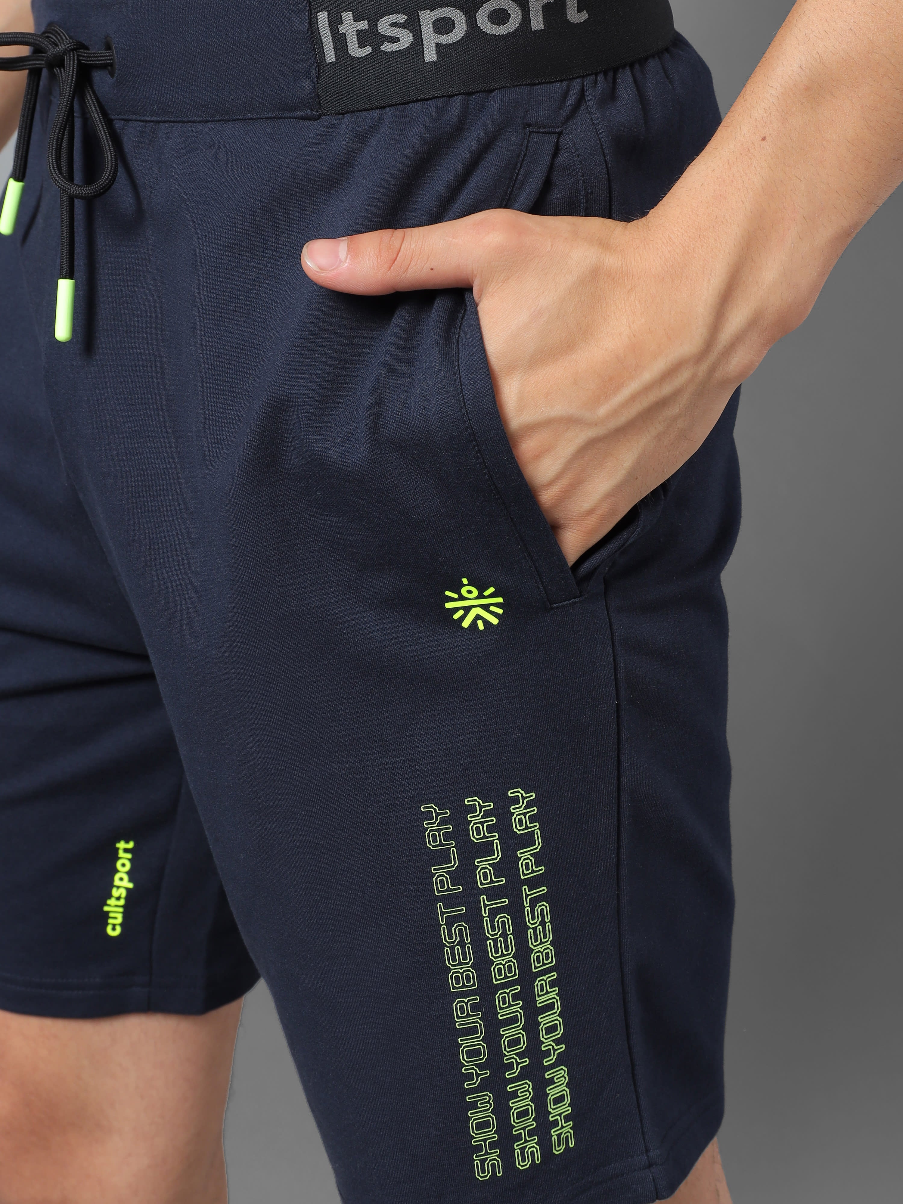 Neon Graphic Play Shorts