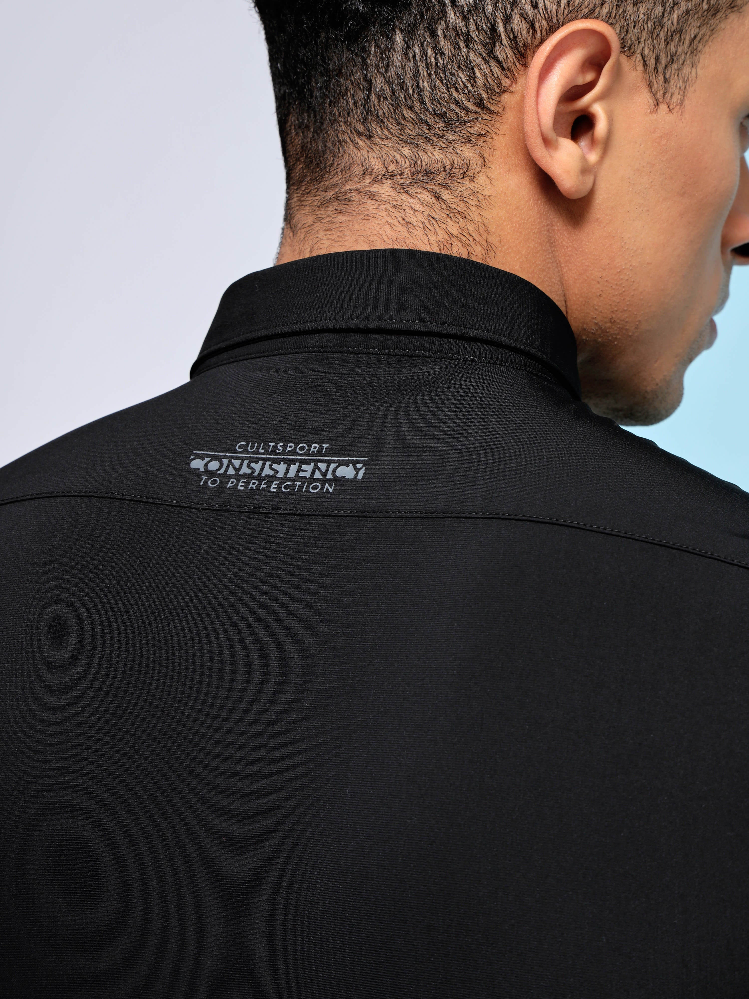 Slim Fit Spread Collar Shirt