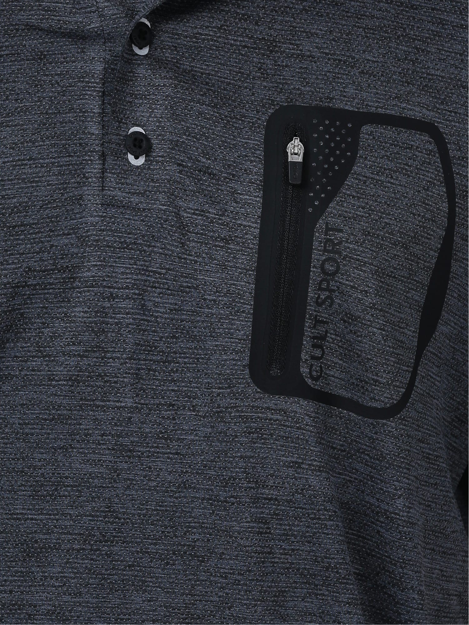 Blakout Finish Dark Grey Relaxed Polo