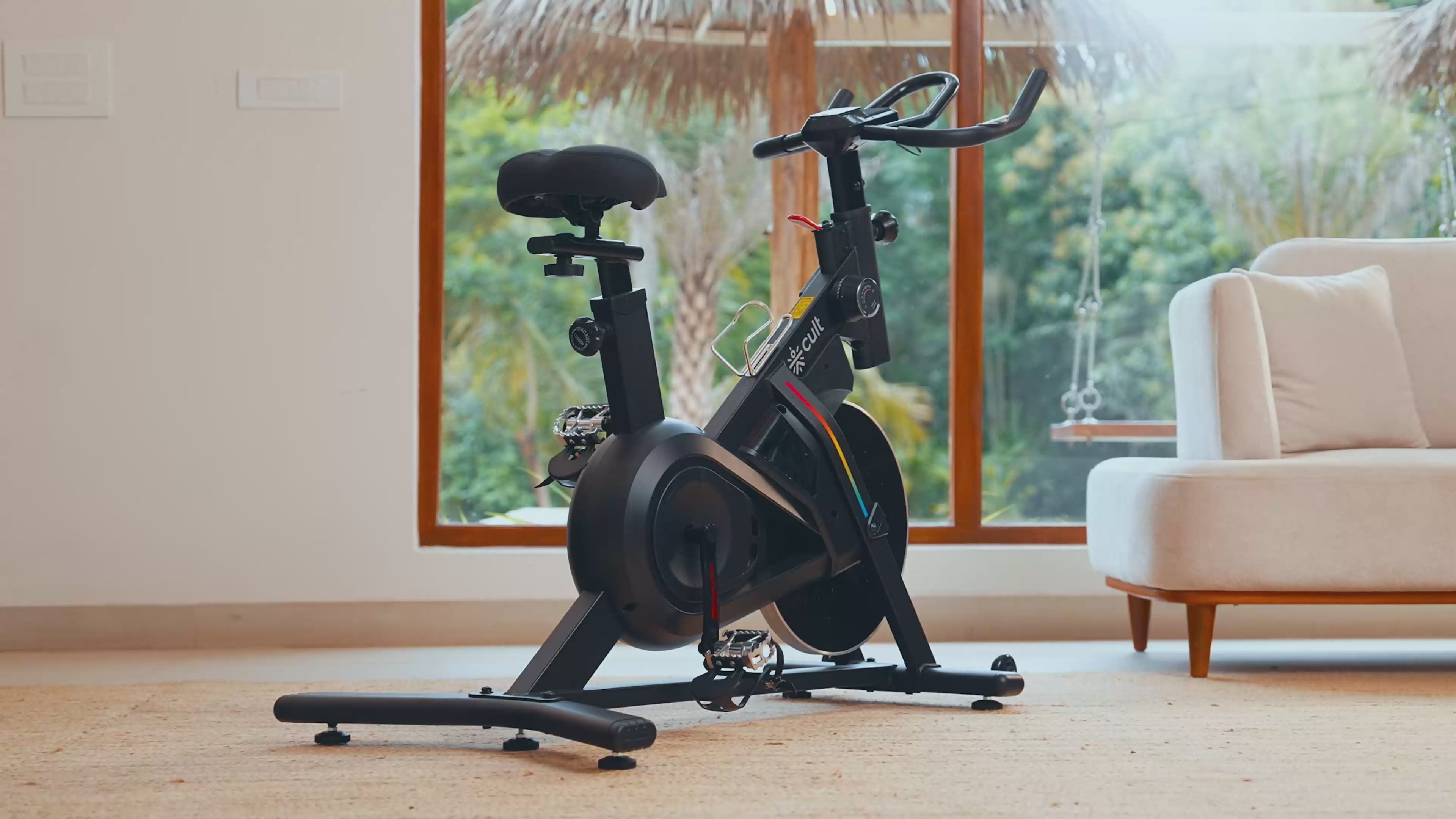 Cult SmartSpinVolt Magnetic Spin Bike | 10Kg Flywheel | 140kg Max Weight | Home Use Exercise Bike