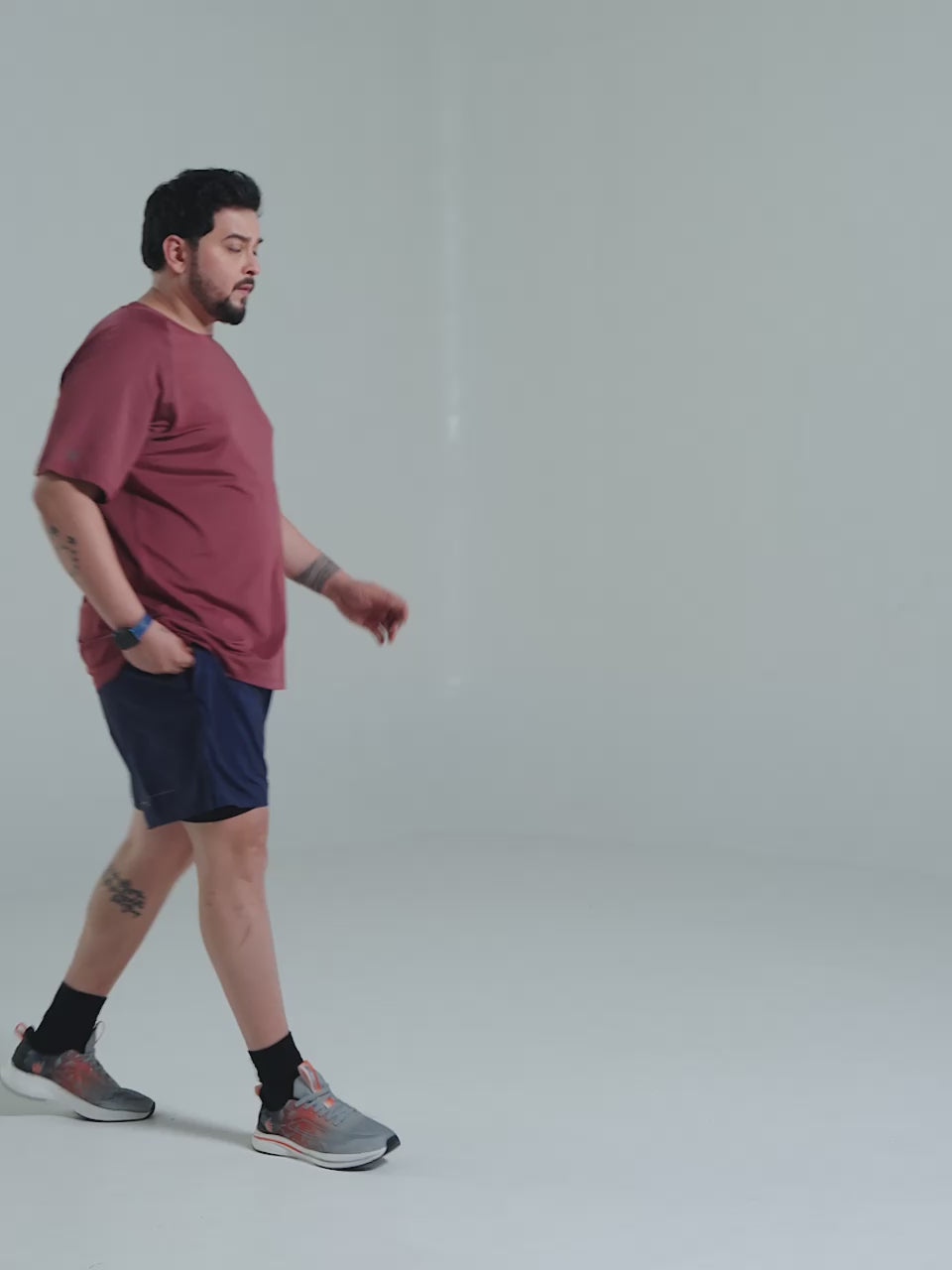 Men's Navy Urban Camo Plus Size Shorts with In-Buit Tights