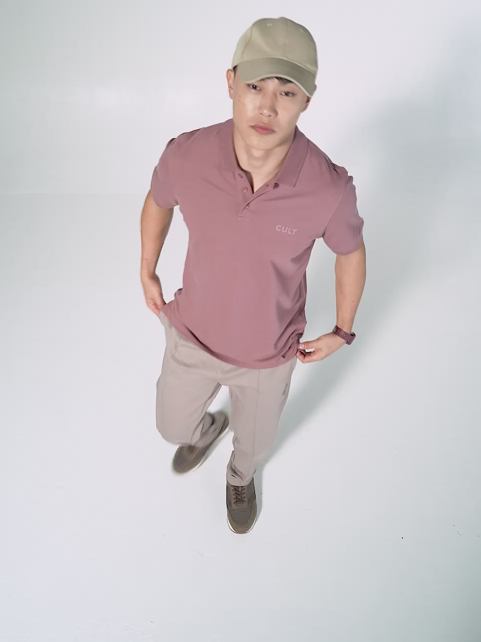 Men's Purple Soft Form Classic Polo T-shirt
