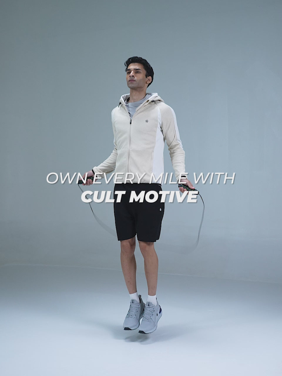 cult Men's Motive Running Shoes - L.Grey/Black