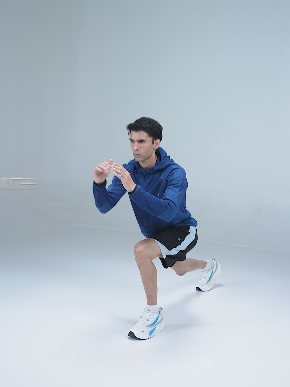 cult Men's Envo Running Shoes - White/Sky Blue