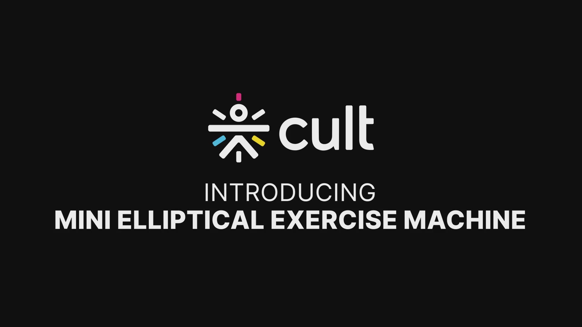 Cult Under Desk Mini Elliptical Exercise Machine | Brushless Motorised with Forward & Reverse Pedaling | 12 Adjustable Speeds with 3 workout Modes | Easy Home Workout | Suitable for Adult to Senior citizen | Joint Recovery & Improve strengthening