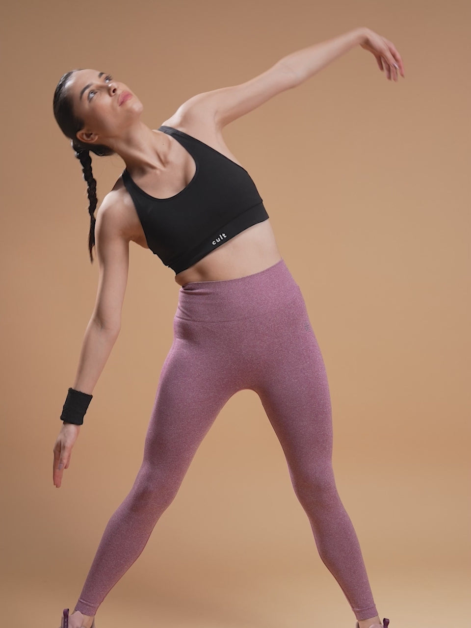 Red Seamless Sports Tights