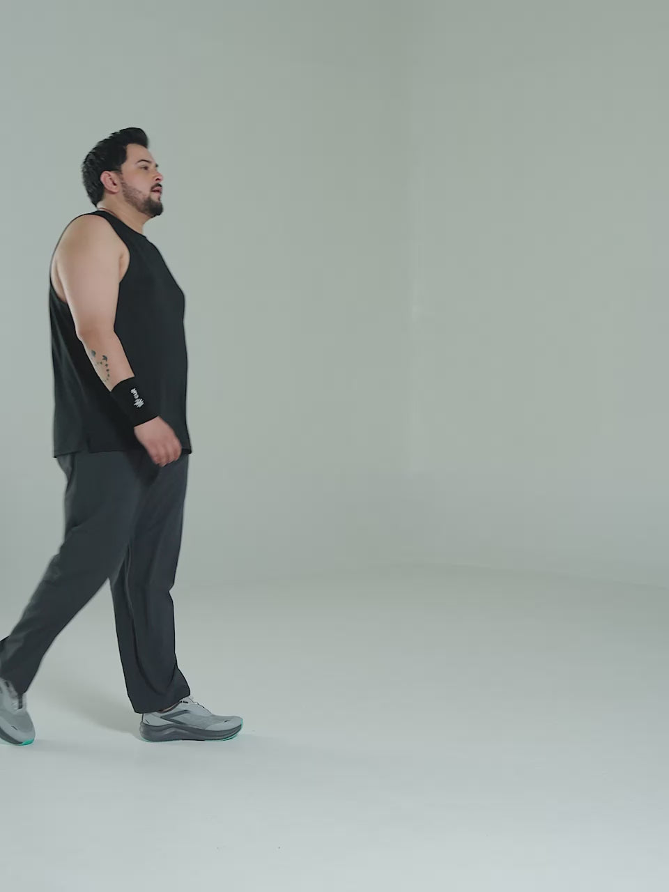 Men's Grey Ultimate Running Plus Size Trackpants
