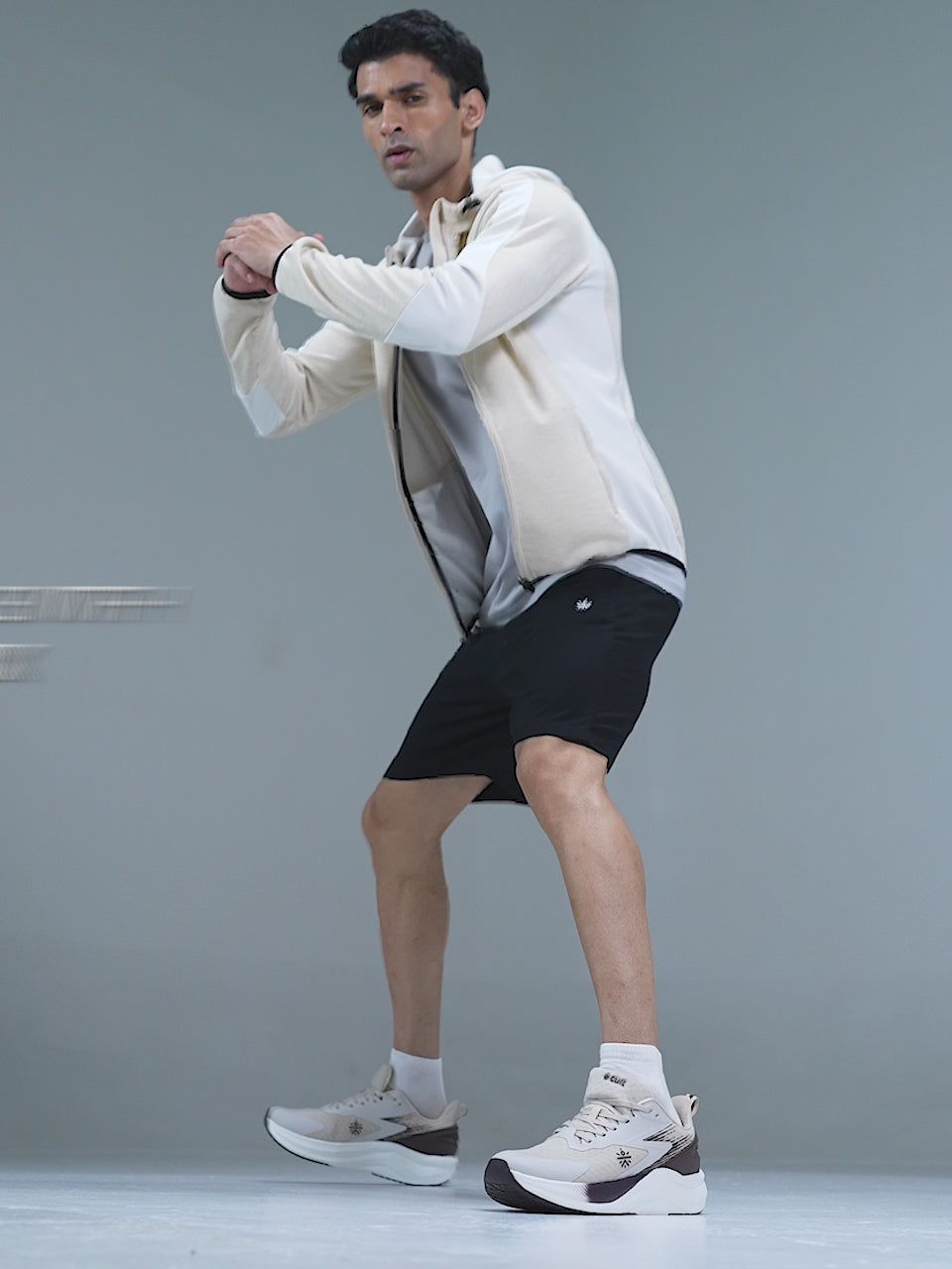 cult Men's Revix Running Shoes - Cream/Brown