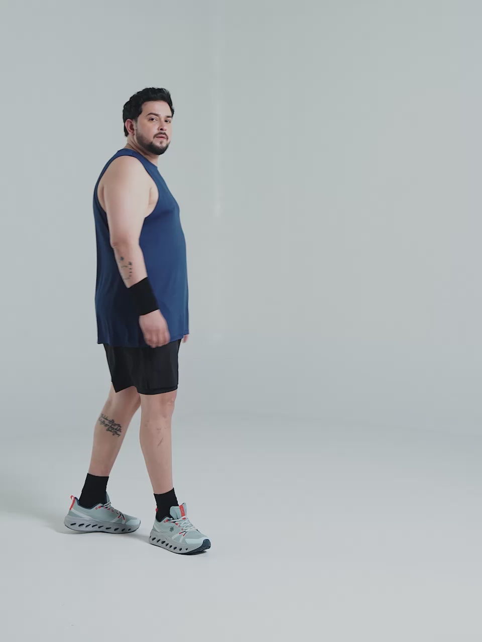 Men's Navy Training Essential Plus Size Tank