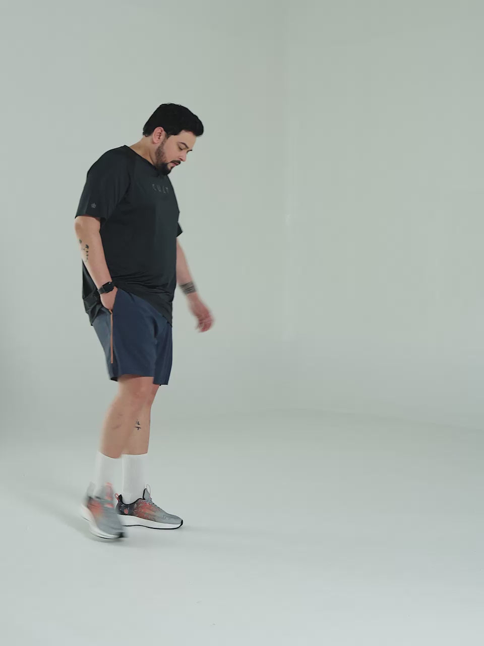 Men's Grey Air Flex Training Plus Size Shorts