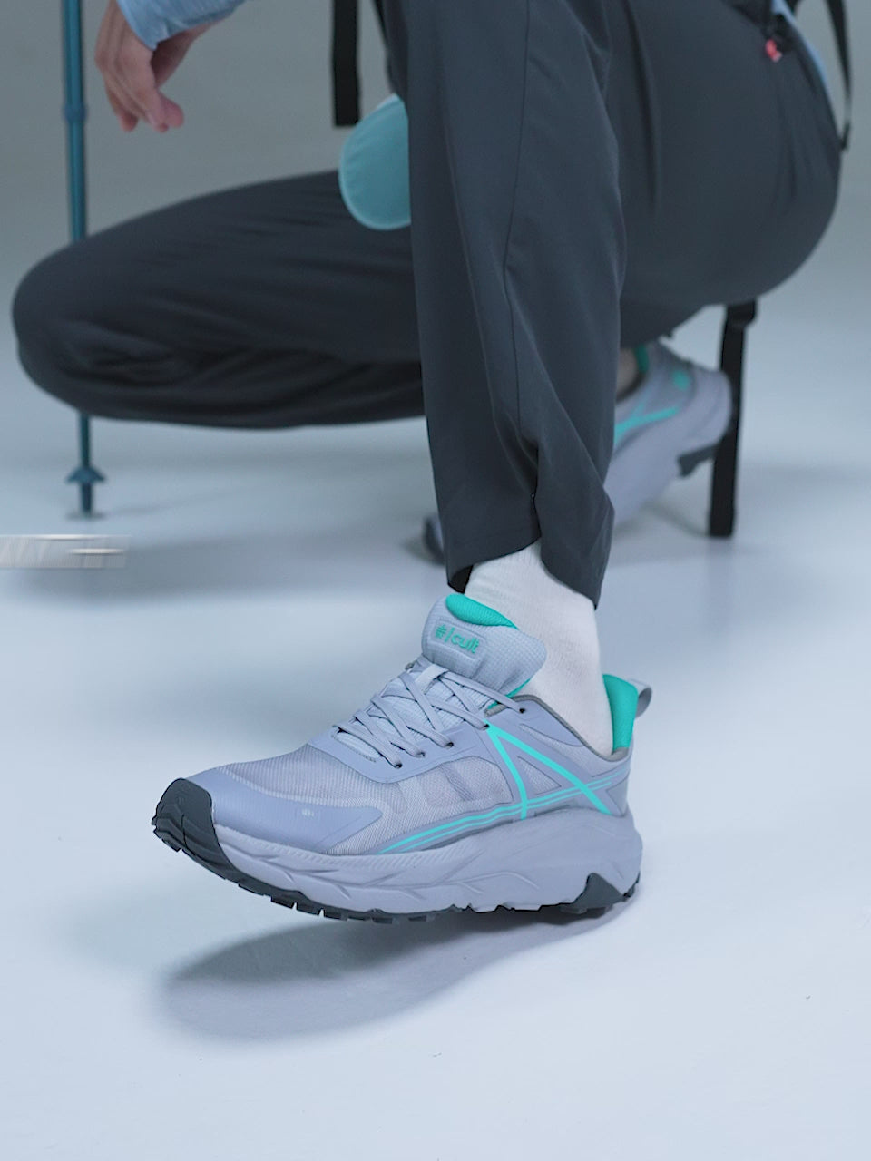 cult Men's Drift Outdoor Shoes - L.Grey/Sea Green