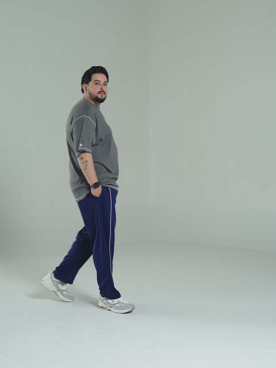 Men's Navy Beyond Play Plus Size Trackpants