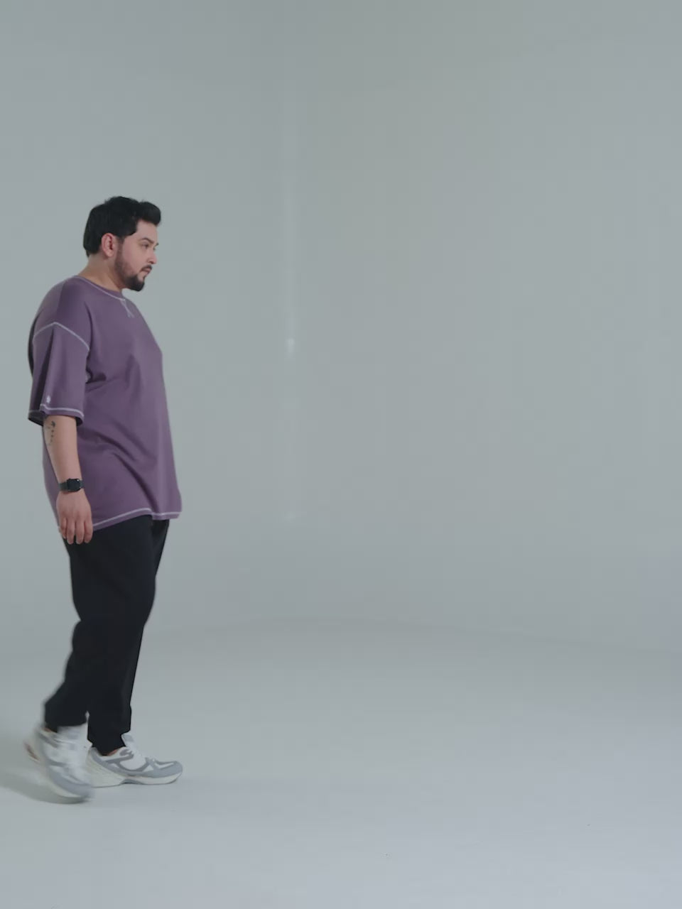 Men's Purple Play Day Plus Size Oversized Fit T-shirt