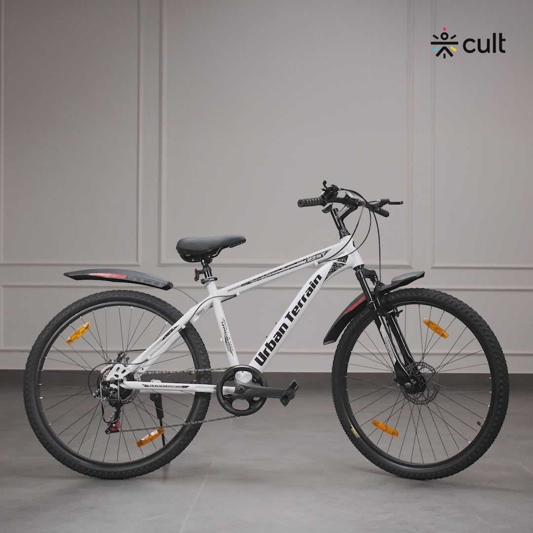 Galaxy Max Mountain Bike Steel 7 Speed Cycle 27.5 inch Tyre, Green With Front Suspension, Single Wall Rim and Dual Disc Brakes Ideal For 5.2 ft to 6 ft