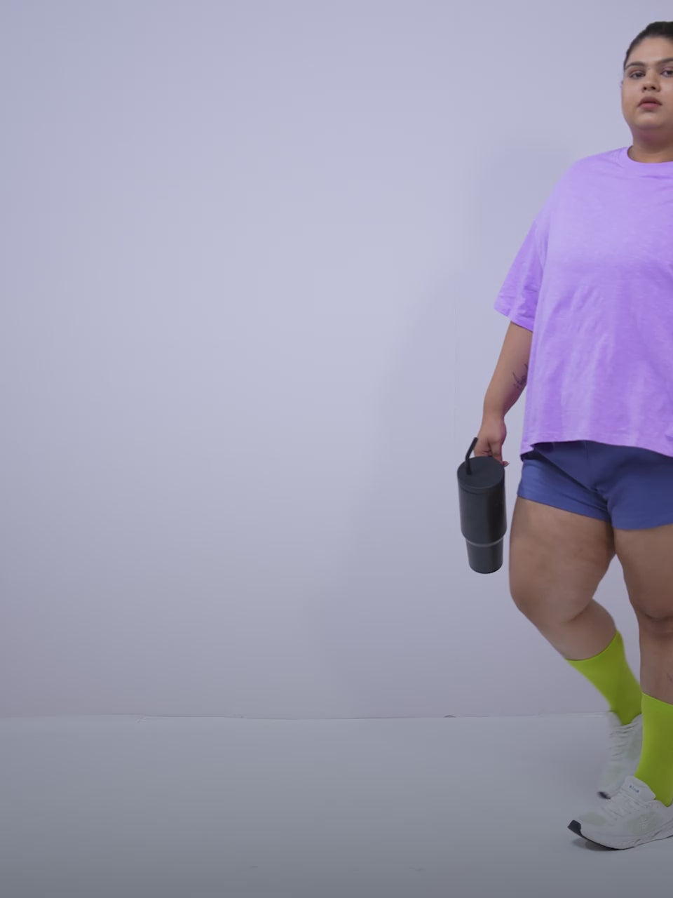 Women's Pink Sports Club Plus Size Oversized Fit T-shirt