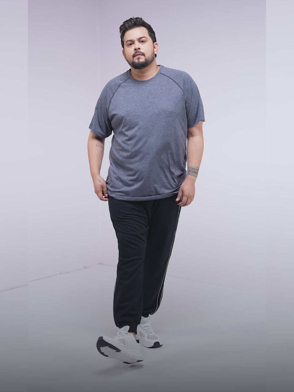 Men's Black Level Up Plus Size Joggers