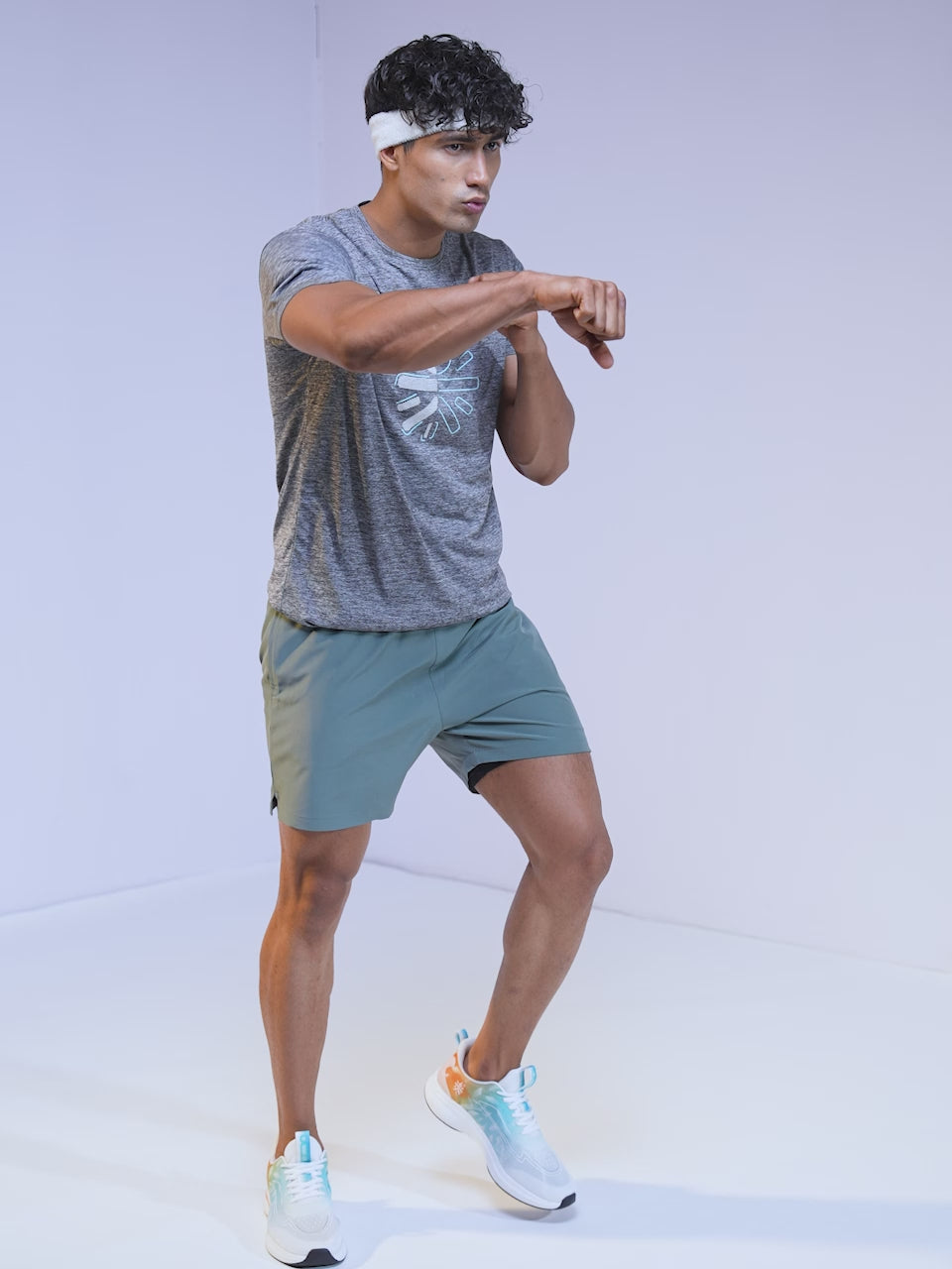 cult Men's Xypher Running Shoes - White/Orange