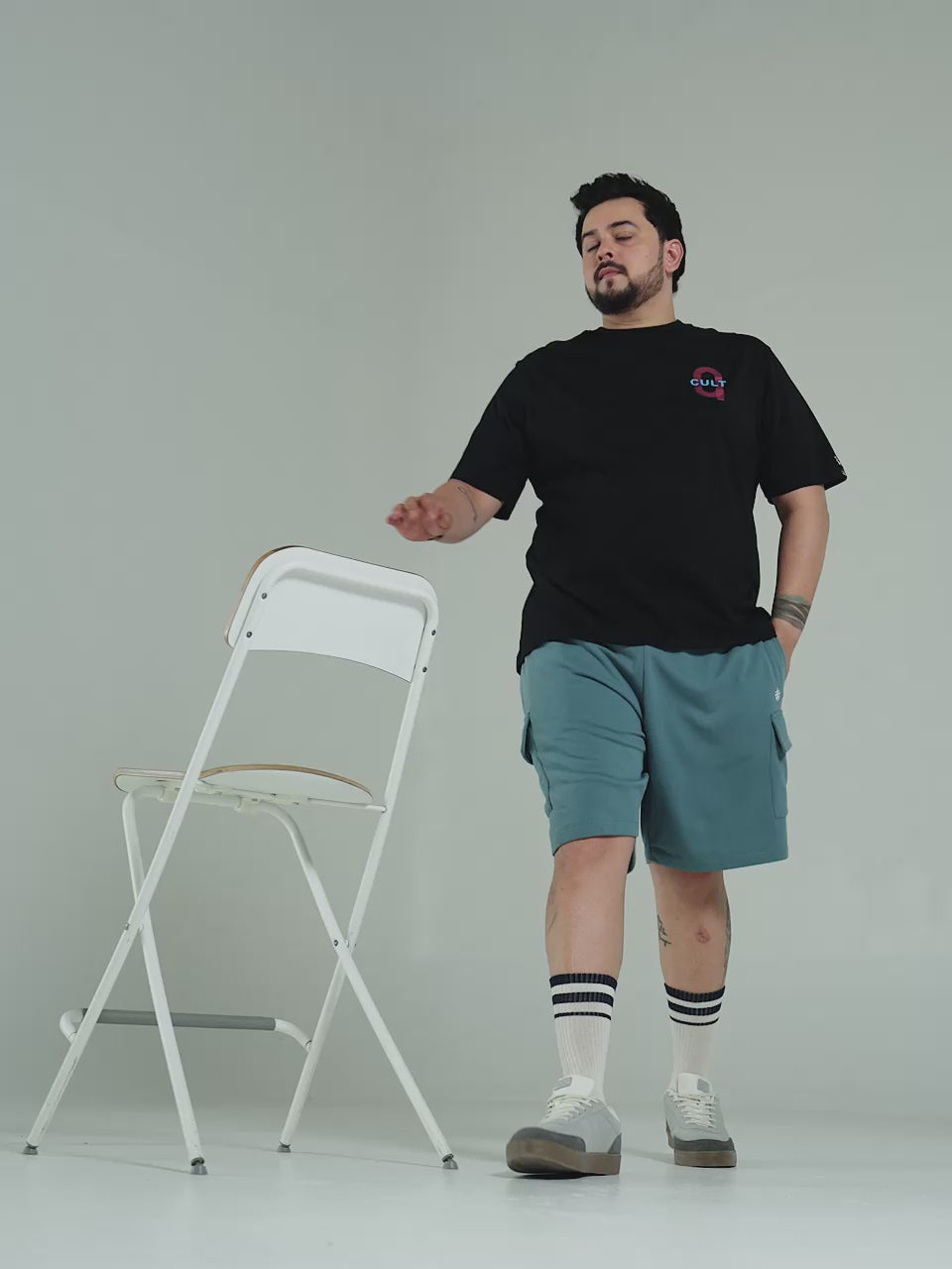 Men's Blue Move All Day Plus Size Cargo Shorts