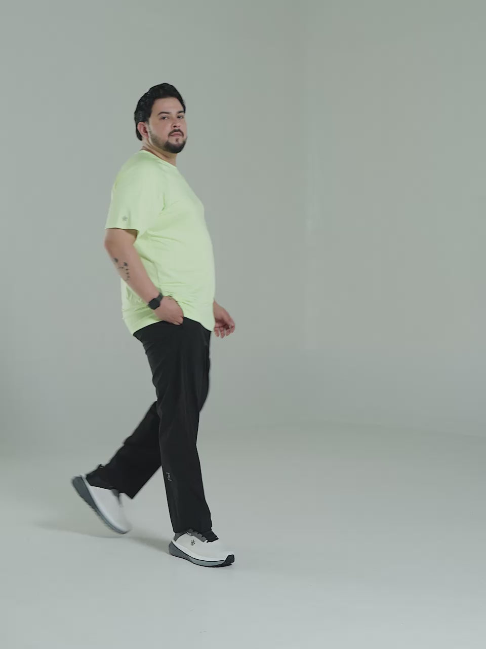 Men's Black Pro Movement Runner's Plus Size Trackpants