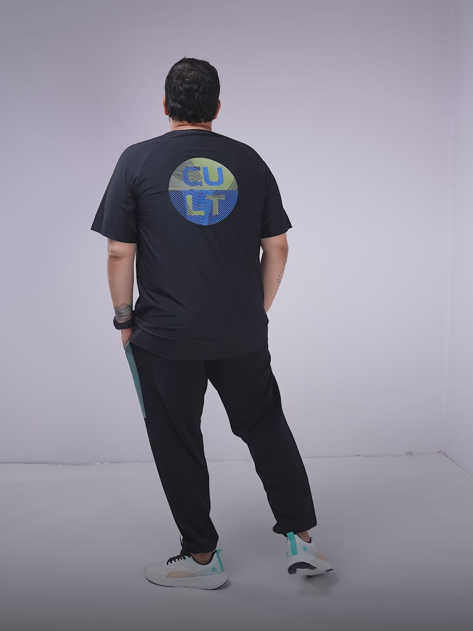 Men's Black Ultimate Training Plus Size regular fit T-shirt