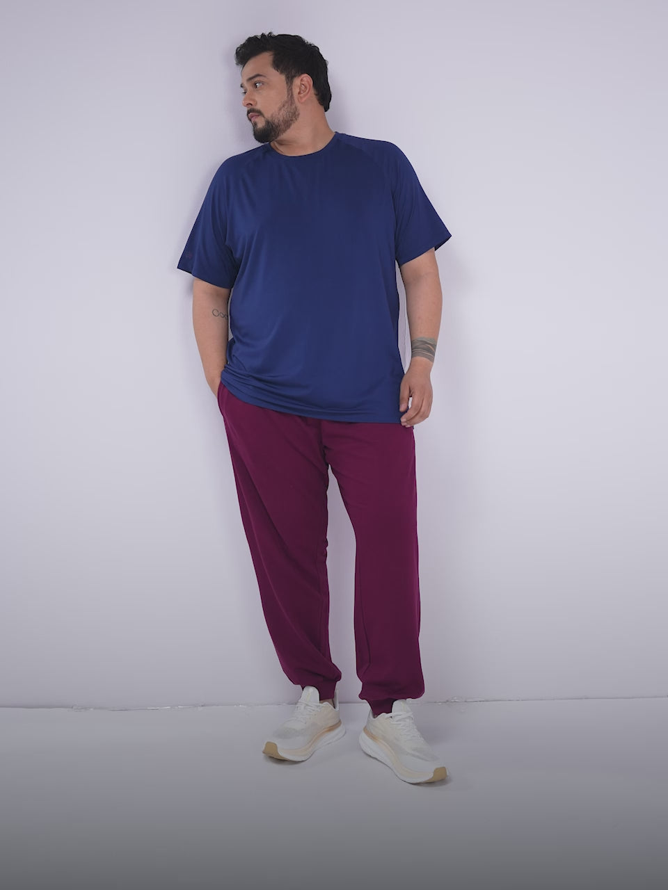 Men's Navy Ultimate Training Plus Size regular fit T-shirt