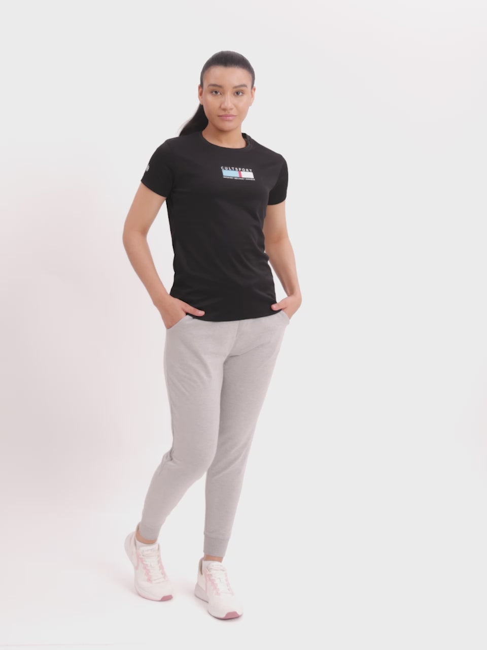 Performance T-shirt with Minimal Graphic