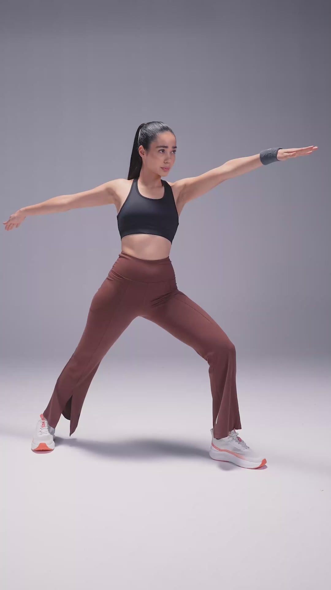 Women's Brown All Format Training COMFlex Flare Pants