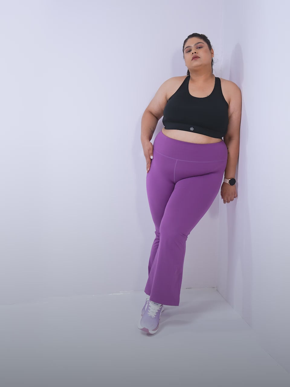 Women's Navy All Format Training Plus Size Flared Pants