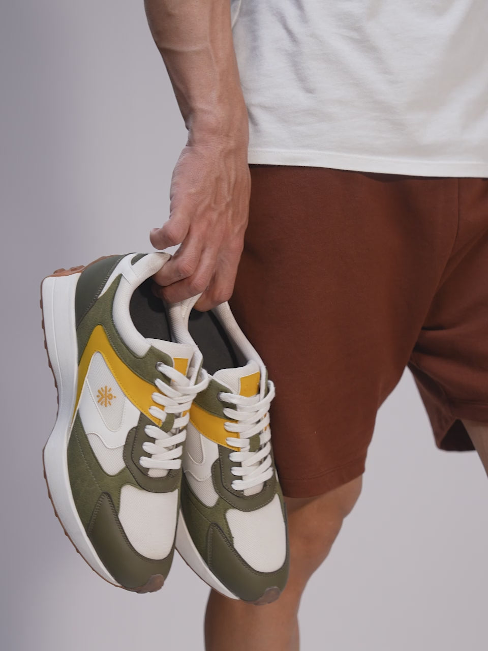 cult Men's EasyBreezy Sneakers - White/Olive