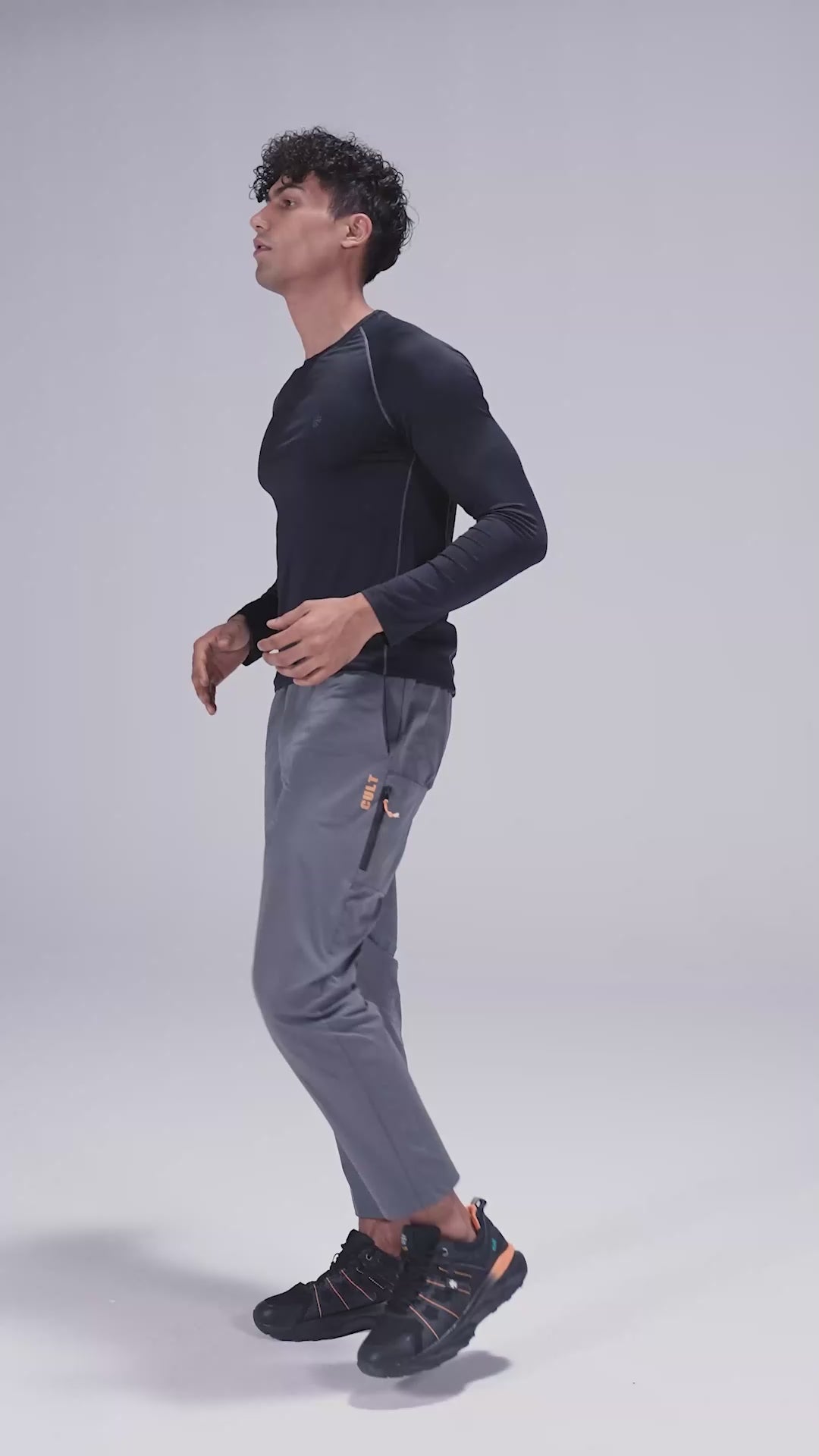 Men's Dark Grey Airport Travel Trackpants