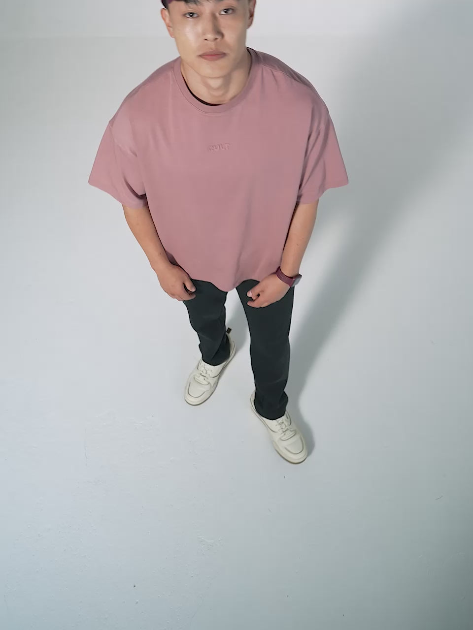 Men's Navy Soft Form Oversized T-shirt