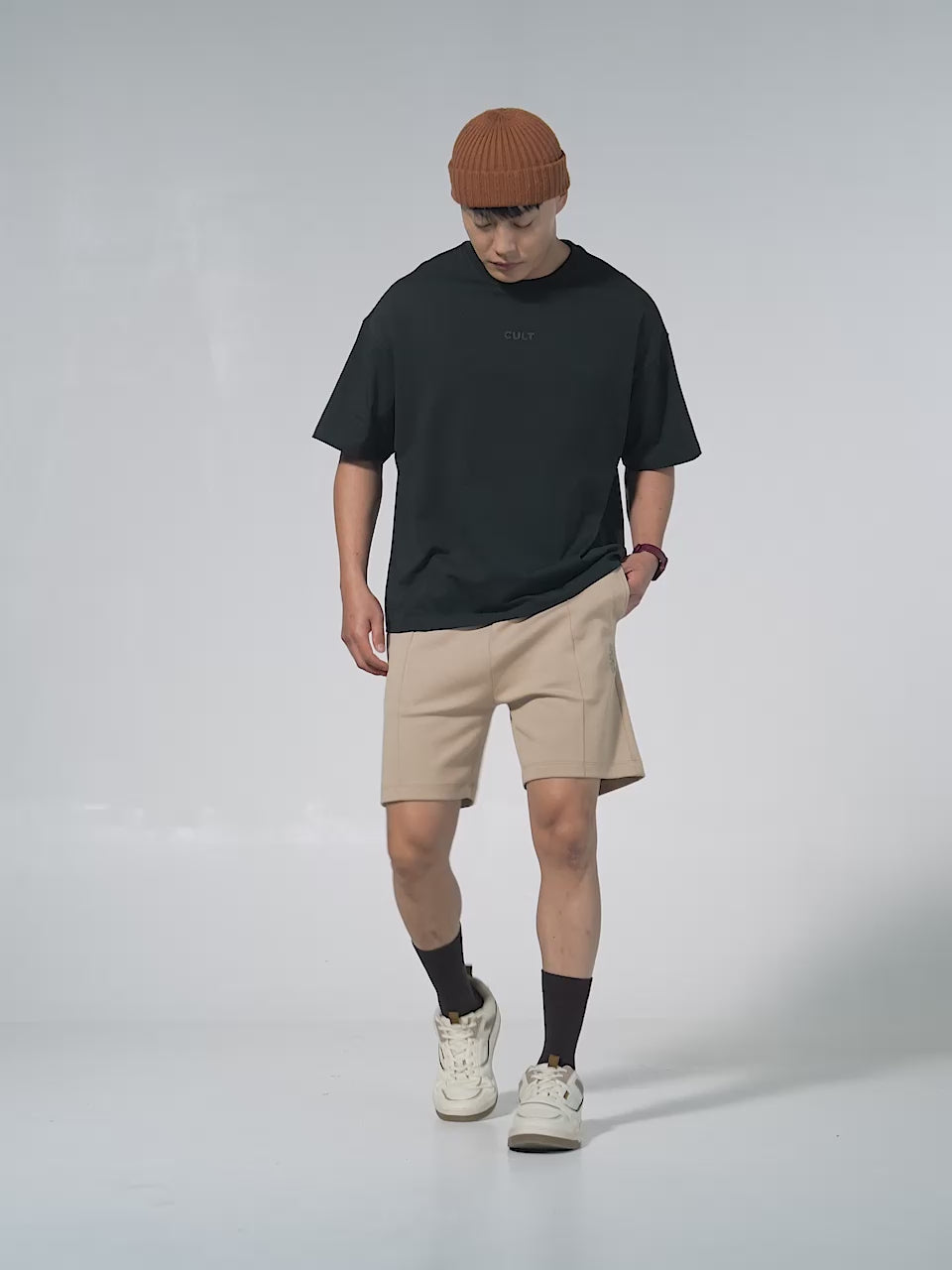 Men's Beige Ultra Luxe Tailored Shorts