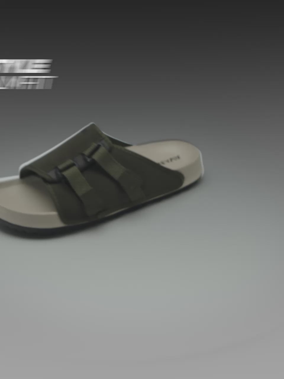 Avant Men's CalmFit Sliders - Olive/Beige