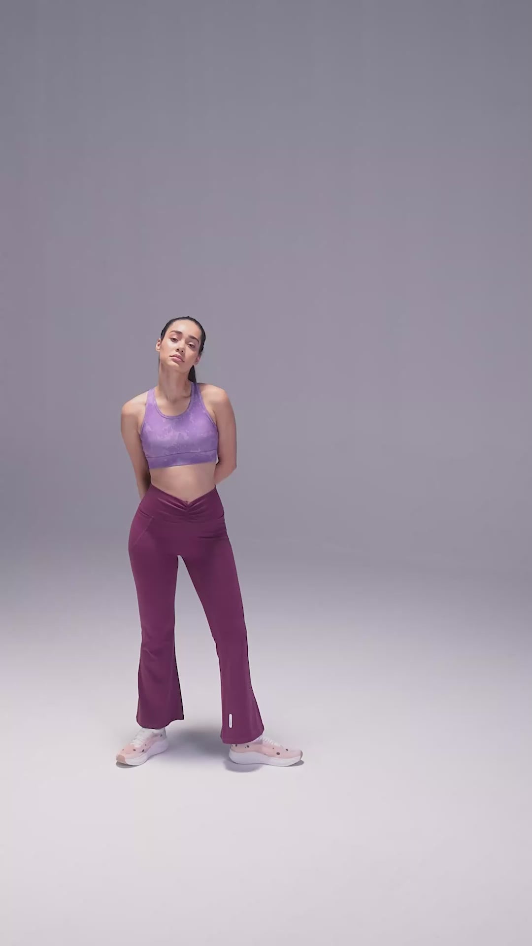 Women's Maroon Flow Training COMFlex Flare Pants