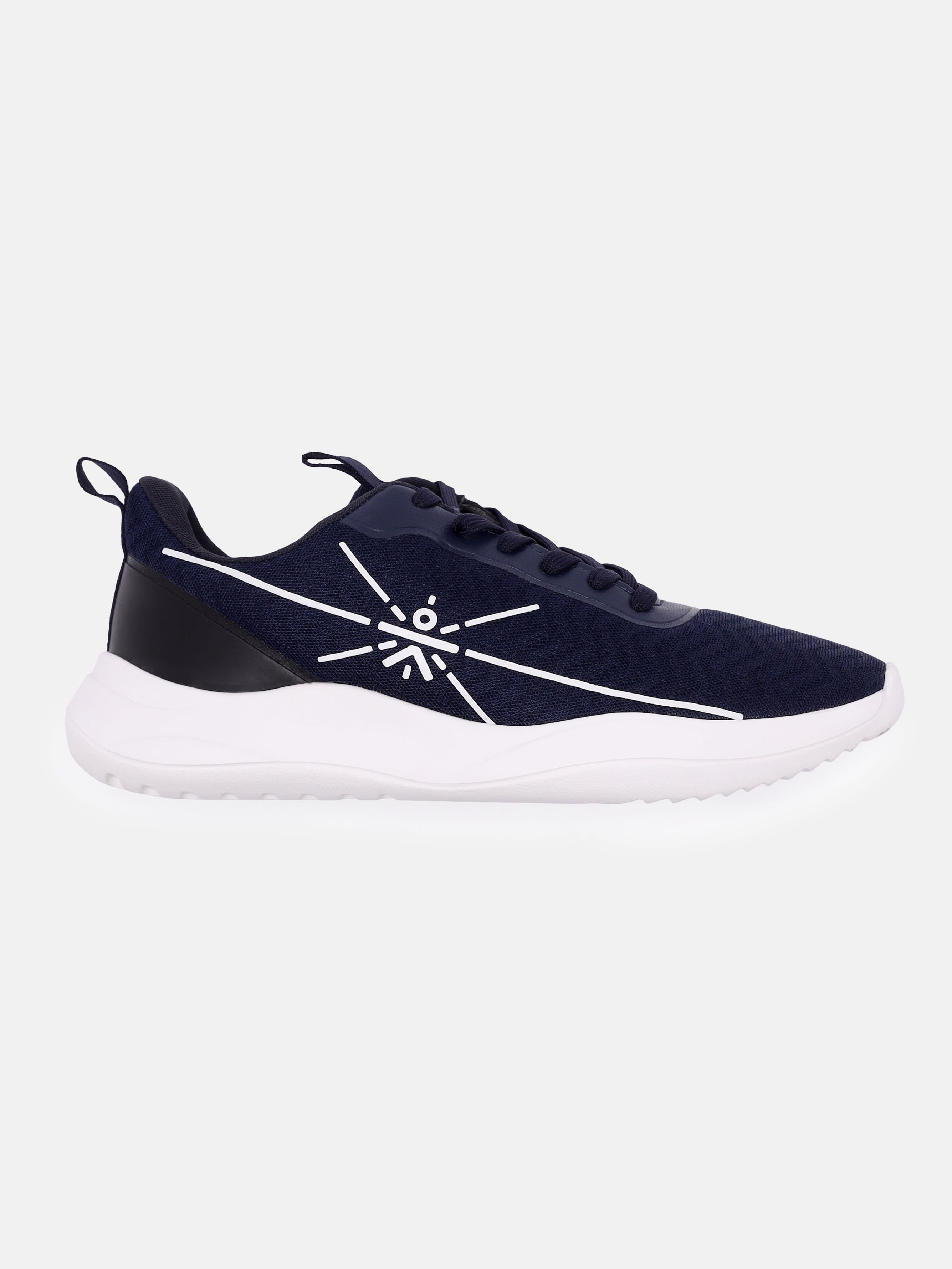 cult Racer Men Running Shoes - Navy Blue/Black