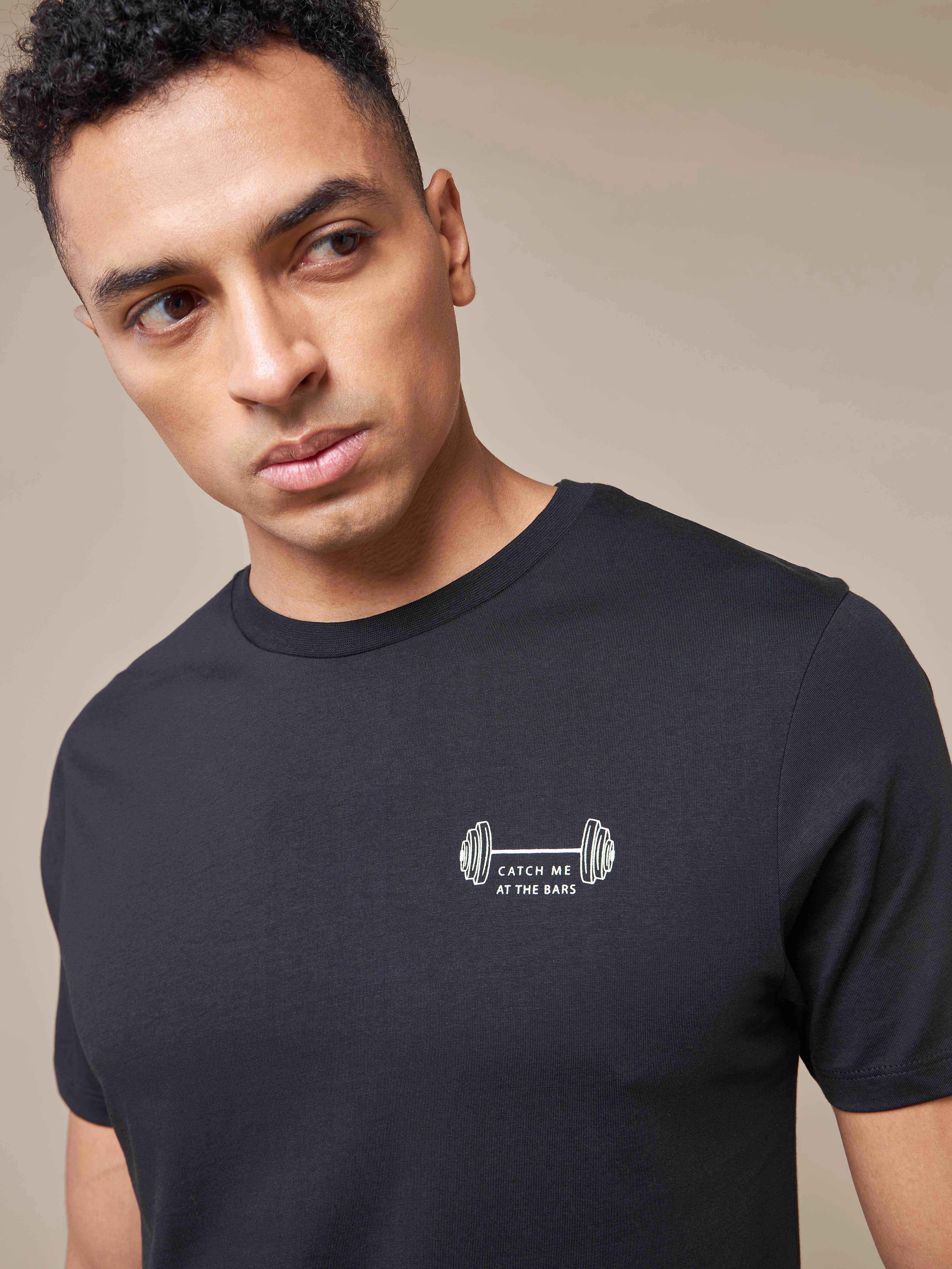 Catch Me At The Bars Miniature Print T-shirt