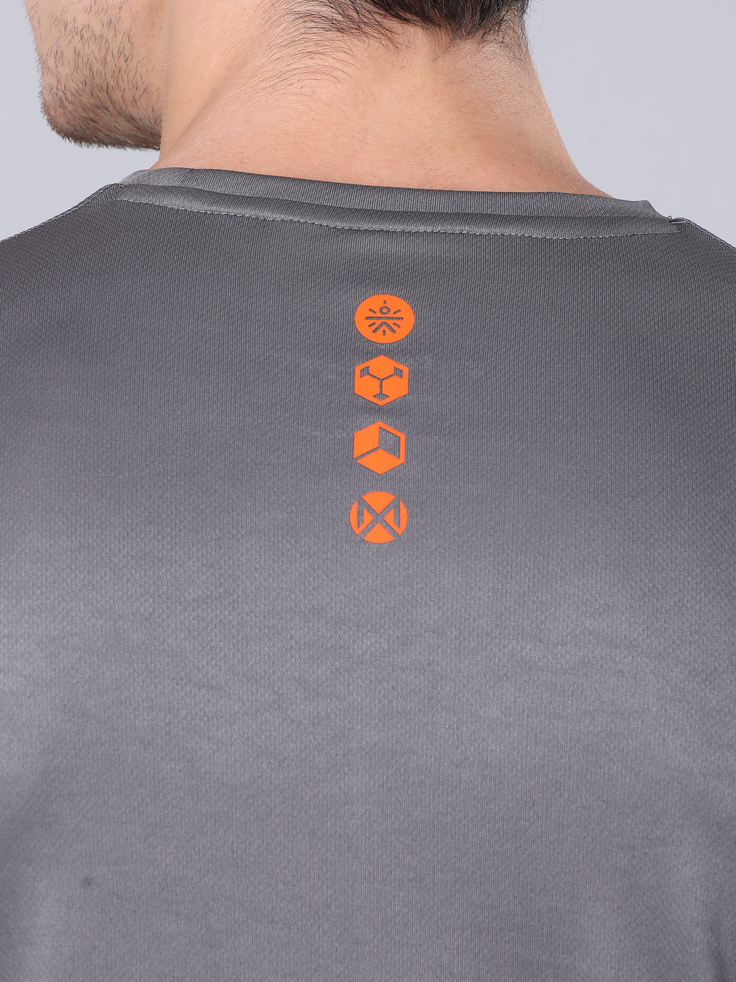 Dugout Houndstooth Anthra Workout Tee