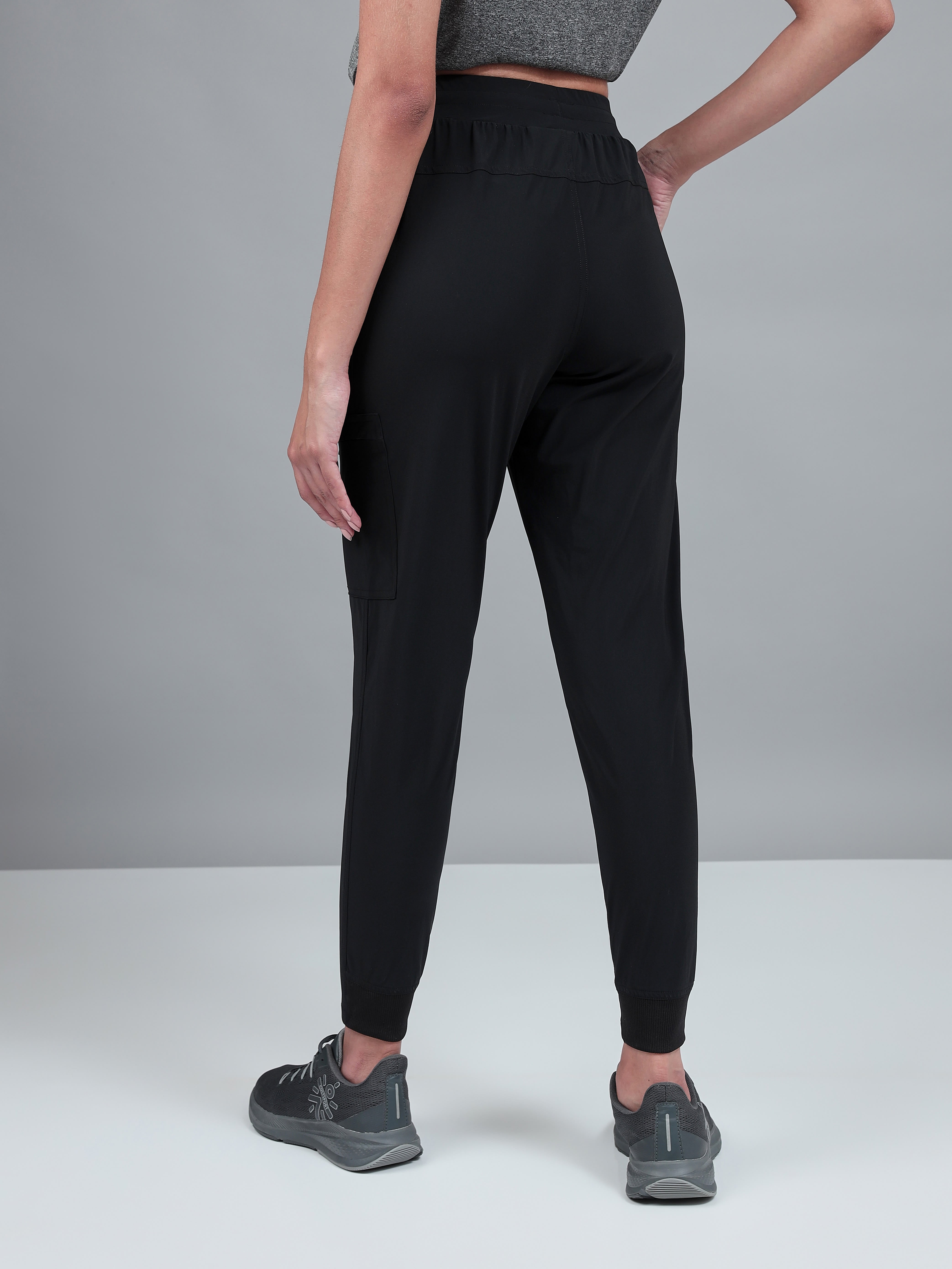 Active High Waist Solid Joggers