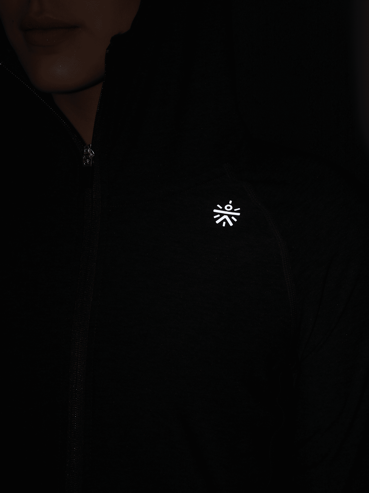 Vital Emerge Black Zip Through Hoodie Sweatshirt